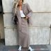European American Style 2026 Spring Autumn New Fashion High-end Women's Outfit, Back-slit Skirt And Striped Blazer_ecoleips.com