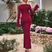 Women's Long Sleeved Dress Autumn Winter Sexy Bodycon Round Neck Fashionable Tight Long Dress_ecoleips.com