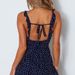 In-stock Cross-border European And American Women's Clothing: Camisole Printed Chiffon Short Solid Color Dress,_ecoleips.com