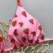 Strawberry Print Two Piece Swimsuit Bikini Set - Triangle Thong Design Regular Size Polyester Nylon Sexy Vacation Style_ecoleips.com