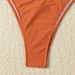 Adjustable Strappy Coral Solid Color Bikini Set High-Waisted Bottom Triangle Top Swimwear for Women Summer Beach Vacation Essentials_ecoleips.com