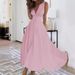 2024 Independent Station New European And American V-neck Wrap-Bust Waist-Cinching Dress_ecoleips.com