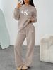 Women's High-End Casual Sports Suit Trendy Fashion Brand Jacket With Wide Leg Pants Spring New Style Two-Piece Set_ecoleips.com