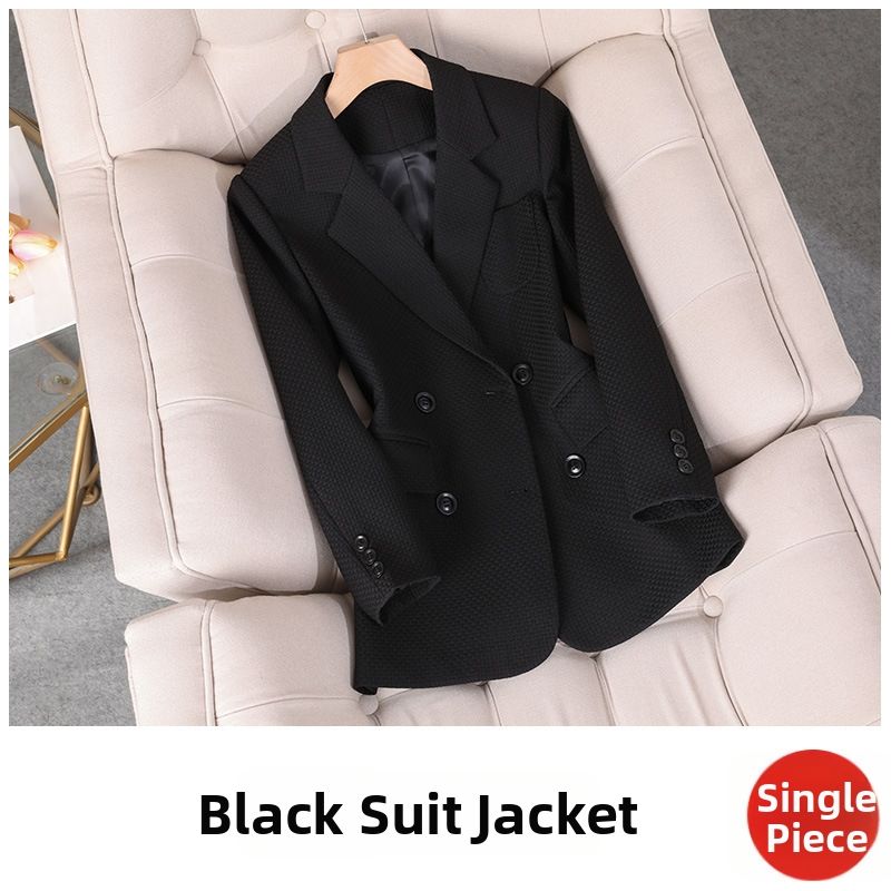 Women's Orange Suit Jacket Casual Loose Fit Fashionable Autumn/Winter Style Versatile Petite Size Goddess Look Cross Border_ecoleips.com