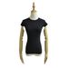 Women's Clothing Style Sexy Solid Color Brushed Bottoming Shirt Summer New Yoga Fitness Short Sleeved T Shirt Tight Elastic Top_ecoleips.com