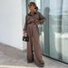Women's Clothing suits for women Spring and autumn long-sleeved temperament loose trousers women's two-piece suits_ecoleips.com