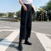 Women's Clothing High Waist Black Loose Wide Leg Jeans For Women Drape Slim Straight Daddy Pants_ecoleips.com