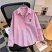 Women's New Spring/Summer Striped Long-Sleeve Shirt – Printed, Loose-Fit, Versatile Top-1_ecoleips.com