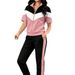 Women's Fashionable Sportswear Set Short Sleeved Zip up Top And Jogger Pants Spring Summer New Arrivals in Stock_ecoleips.com