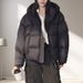 Women's Short Down Jacket Winter Warm Duck Feather Coat With Stand Collar, Slim Fit, Lightweight & Stylish, Perfect For Casual Outings_ecoleips.com