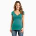 K Cross V-neck Pregnant Women's Clothing With Sexy Short Sleeved Nursing Clothes On The Chest_ecoleips.com