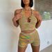 Women's clothing sleeveless slim fit sexy color two-piece sweater_ecoleips.com