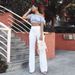 Women's Clothing Casual Wide Leg Pants Flared Trousers For Women Stylish Versatile Fashionable Bottoms For Formal & Casual For Women_ecoleips.com