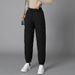 Wide-Leg Women, Autumn Winter Thickened Warm For Middle-Aged And Elderly, Slimming Plus Size Casual Straight-Leg Outer_ecoleips.com