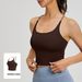Popular Water Drop Yoga Beauty Back Back Color Matching Cross Sports Vest High Elastic Breathable Fixed Chest Pad Sling_ecoleips.com
