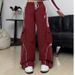 Women's Stylish Retro Cargo Pants Set With Unique Drawstring Short Sleeve Top Striped Summer Theme_ecoleips.com