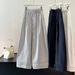 Women's Lace Trimmed Wide Leg Pants Loose Fit Quick Drying Chic Cropped Casual Summer Fashionable Bottoms_ecoleips.com