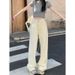 ng2510292 Ng2510292 Design Sense Style Pattern White High Waist Diamond Grid Jeans For Women New Jacquard Slimming Wide Leg_ecoleips.com