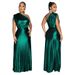 Women's Clothing Fashion Slant Collar Sleeveless Slim Pleated Dress_ecoleips.com
