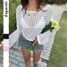 Y2k Sexy Hollow-Out Long Sleeve T-Shirt For Women - Fashionable Cropped Top With Breathable Design (White/Pink/Black, S/M/L/Xl)_ecoleips.com