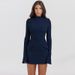 Autumn Office Lady Mini Dress Women Streetwear Long Sleeves Solid Sexy Bodycon Black Dress Casual Clubwear Elegant Party Dresses_ecoleips.com