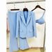 2025 New Blingbling Highlight One Button Suit Vest Flared Pants Three-Piece Set_ecoleips.com