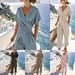 Women's Solid Color Irregular Short Sleeved Suit Fashion Summer New Products_ecoleips.com