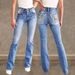 Women's Clothing Slimming Stretch Jeans Embroidered Back Pocket Double Buttons Denim Jeans For Spring Summer_ecoleips.com