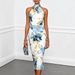 Women's Clothing Women's Sexy Slim Fit Bodycon Dress Floral Print Halter Neck Fashionable Clothing For Formal & Casual For Women_ecoleips.com