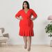 Plus Size Women's Mid Sleeve Dress Summer New Style Full Skirt_ecoleips.com