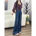 Jiawei 2025 Autumn Stretchy Flared For Women, Vintage Washed Jeans, New Women's Jeans_ecoleips.com