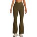 High Waisted Yoga Flared Pants Tight Fitting Hip Lifting Fitness Casual Sports Wide Leg Slightly Flared For Women_ecoleips.com