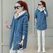 Women's Geometric-Print Fleece Hoodie – Winter-Ready Zip-Up Sweatshirt With Embroidery (M-3XL, Dusty Pink/Taupe/Denim, Urban Streetwear Essential)_ecoleips.com