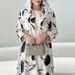 Muslim Women's Clothing Cardigan With Headscarf Long Sleeve Printed Robe Coat Abaya_ecoleips.com
