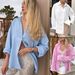 Women's Solid Color Casual Long Sleeved Cardigan Jacket Autumn Winter New Style Top Shirt Clothing_ecoleips.com