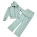 Women's Casual Sportswear Set Slimming Hooded Sweatshirt High-End Stylish Trendy Two Piece Set for Spring Autumn_ecoleips.com