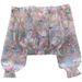 Women's Clothing One Shoulder Long Sleeve Three Dimensional Flower Mesh Shirt Loose Slim All Match Chic Tops_ecoleips.com