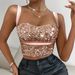 Women's Clothing Fashion Trend Women's Clothing Backless Slim Fit Versatile Sequined Vest Beaded Vest_ecoleips.com