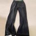 plus Size High-Waisted Slim Fit Flared Jeans for Women Frayed Hem Retro Straight Leg Trousers_ecoleips.com