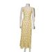 Aria Basics Aria Basics French Style European American Women's Floral Long With Straps, Soft Comfortable, Sexy And Casual, Trendy Cotton Dress_ecoleips.com