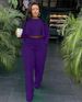 Women's Asymmetrical Hem Wide-Leg Pants Set – High-Low Design With Back Pleats (Breathable Poly-Cotton Blend, 7 Elegant Colors)_ecoleips.com