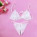 Women Lady Sexy Lingerie Lace Underwear Sleepwear G-string Lingerie Female Underwear Set Women's Bra Suit Комплект_ecoleips.com