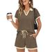 Women's European American Style Short Sleeve Tracksuit Set Summer Youthful Fashionable Two Piece Pant Set Regular Size_ecoleips.com