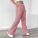 Spring Striped Wide-Leg Pants – Cotton-Polyester Blend High Waist Casual Trousers | S-XL | 4 Vibrant Colors | Work & Weekend Essential_ecoleips.com