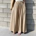 Muslim Chic Style Women's Fashion Solid Color Linen Wide Leg Pants Casual Pants Trousers Women's Pants Casual Pants_ecoleips.com