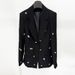 2026 New European American Celebrity Fashion Sequin Color Block Blazer And Fishtail Long Skirt Set_ecoleips.com