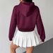 AD696 European American Cross-border Autumn And Winter New Fashion Slim-fit Pocket Hooded Long-sleeve Versatile_ecoleips.com