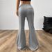 Voya Women's European American Simple Versatile Commuter Casual Pants For Spring And Summer With Drawstring Waist High-waisted Wide-leg Pants_ecoleips.com