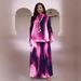 Women's Clothing Plus Size Clothes Elegant Two-Piece Set With Print Top And Pleated Wide Leg Pants Casual Beach Style Summer Fashion_ecoleips.com