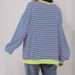 2026 Spring Simple Cross-Border Casual New Striped Pattern Round Neck Trendy Long Sleeve Pullover Color Block T-Shirt_ecoleips.com